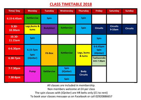 mypuregym|Class Timetable